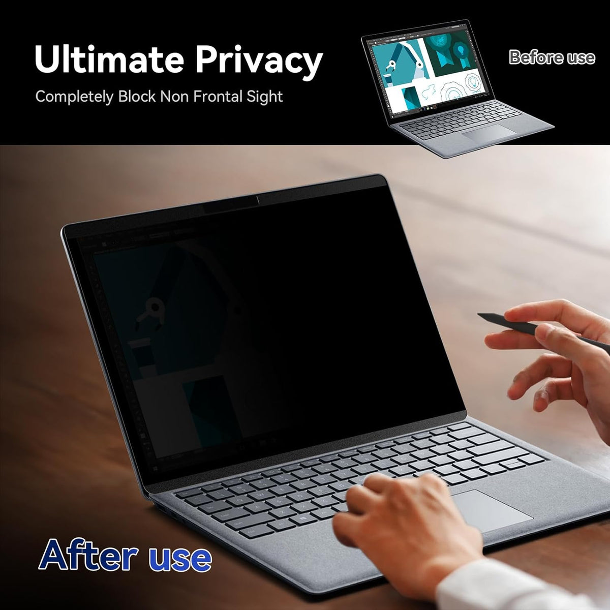Magnetic Privacy Filters 13.5 Inch for Microsoft Surface Laptop 6/5/4/3/2/1