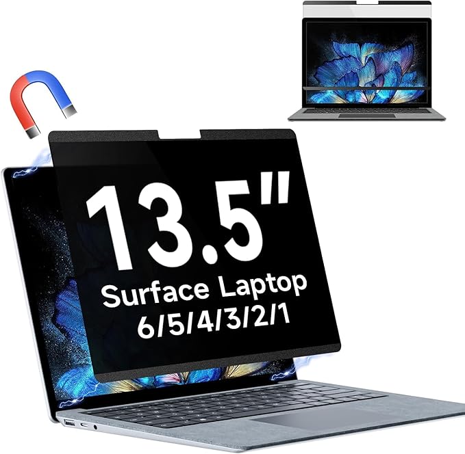 Magnetic Privacy Filters 13.5 Inch for Microsoft Surface Laptop 6/5/4/3/2/1