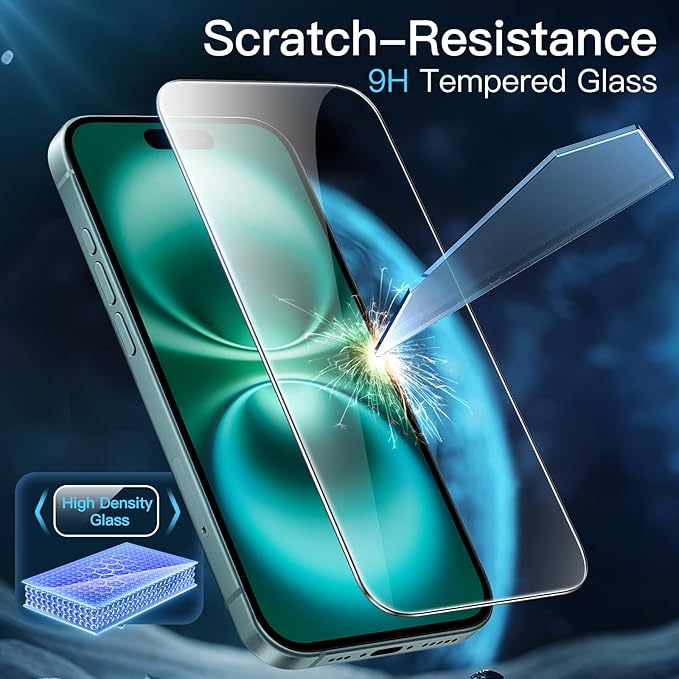 USP Clear Armor Glass Screen Protector For iPhone 16 Pro (8 PCS/Box)