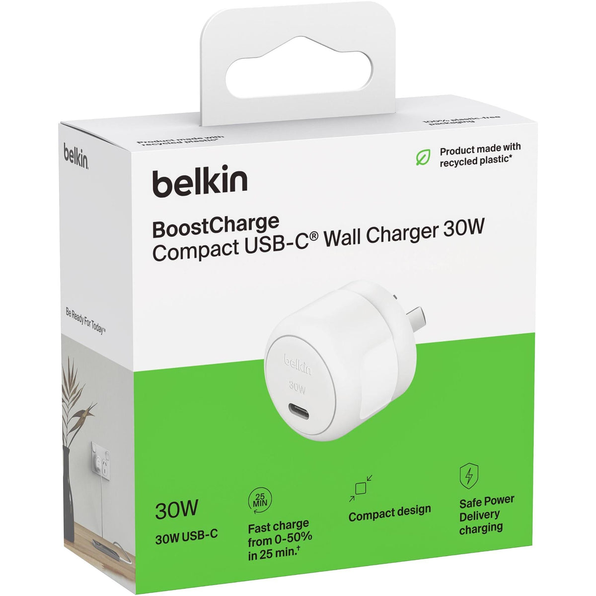 Belkin BoostCharge Compact USB-C Wall Charger 30W