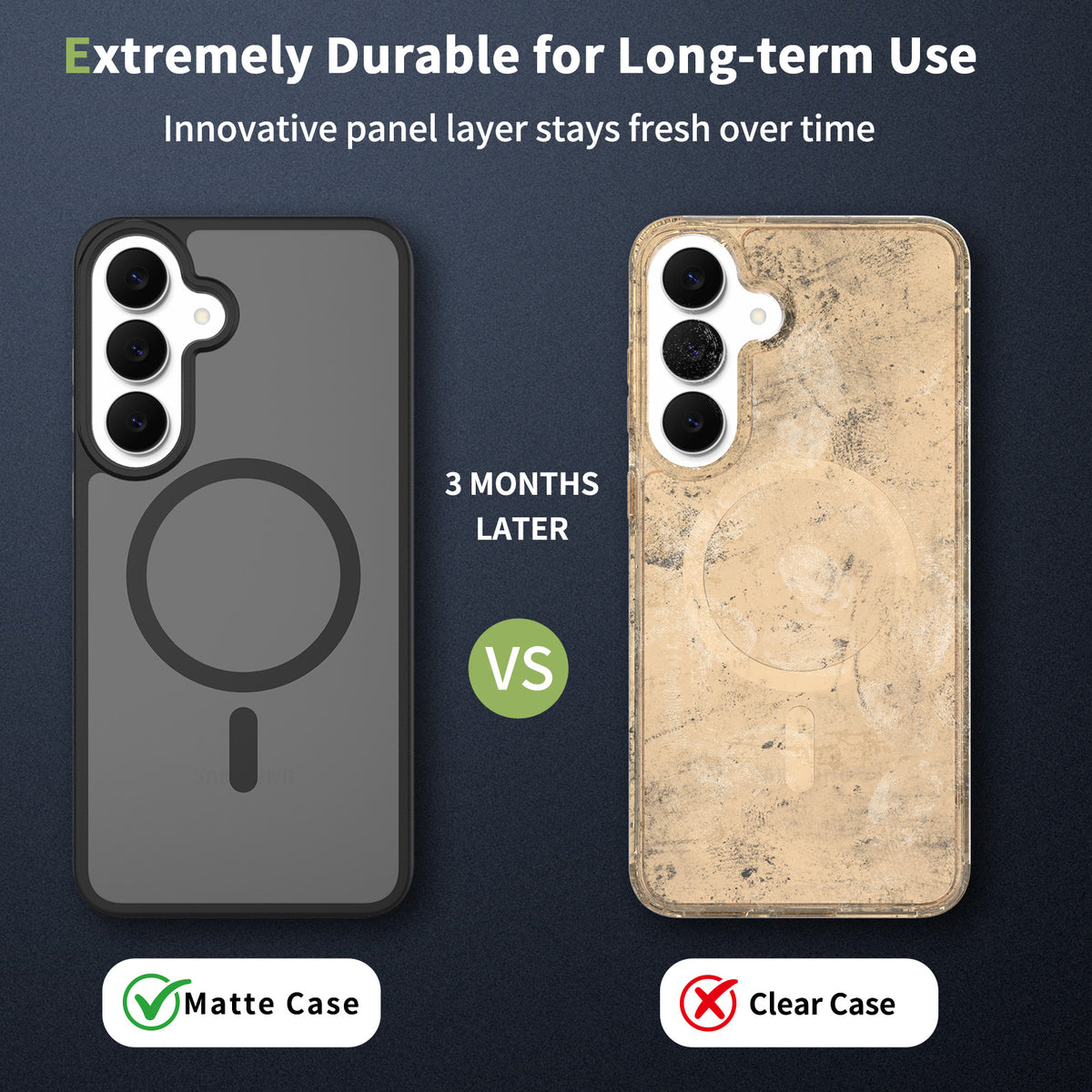 Case for Samsung S26 FE/S25 FE Black Magnetic Case