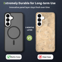 Case for Samsung S26 FE/S25 FE Black Magnetic Case