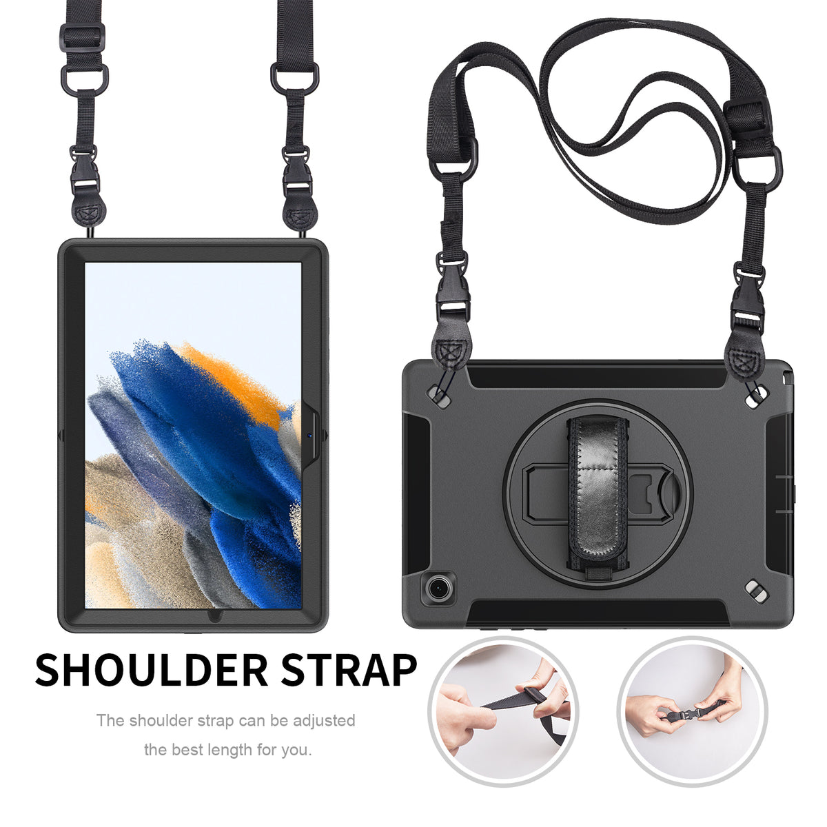 Rugged Case with Pen Holder For Galaxy Tab A8 10.5" (2021) Generic