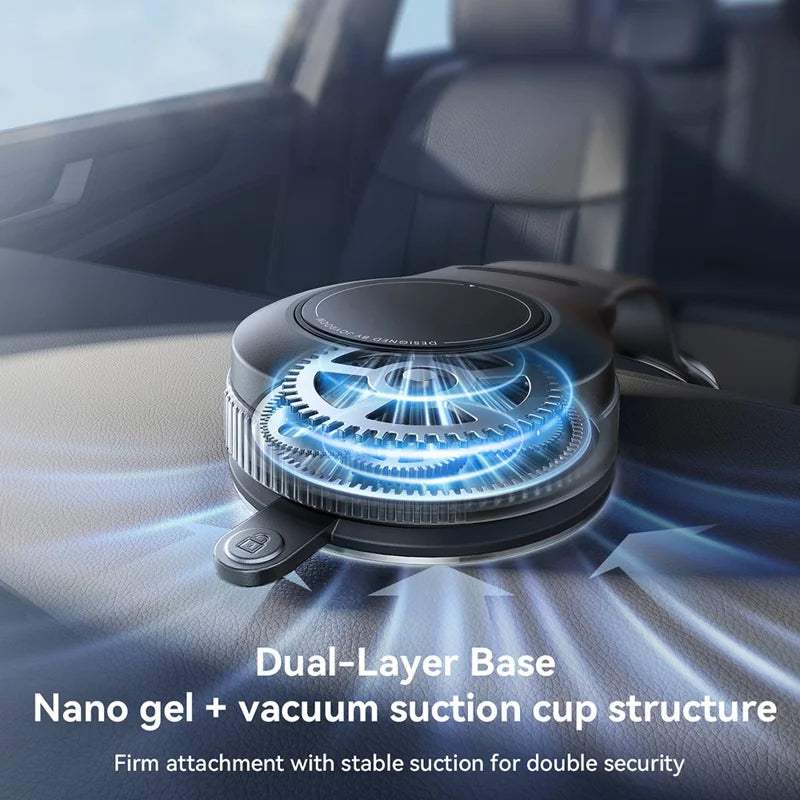 Joyroom JR-ZS518 Bendable Magnetic Phone Holder Flexible Arm Car Phone Mount for Dashboard Windshield - Black