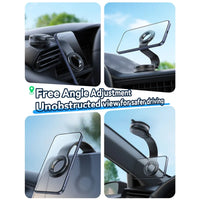 Joyroom JR-ZS518 Bendable Magnetic Phone Holder Flexible Arm Car Phone Mount for Dashboard Windshield - Black