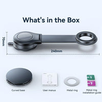 Joyroom JR-ZS518 Bendable Magnetic Phone Holder Flexible Arm Car Phone Mount for Dashboard Windshield - Black