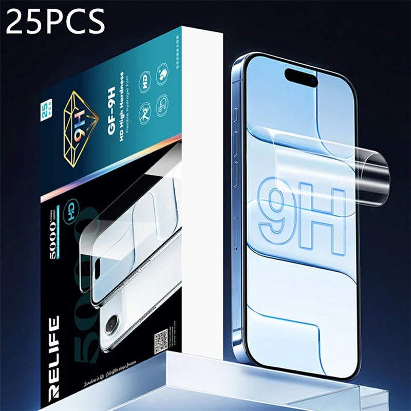 RELIFE GF-9H Clear Glass level-Hardness Hydrogel Film 25Pcs（For C4 series）
