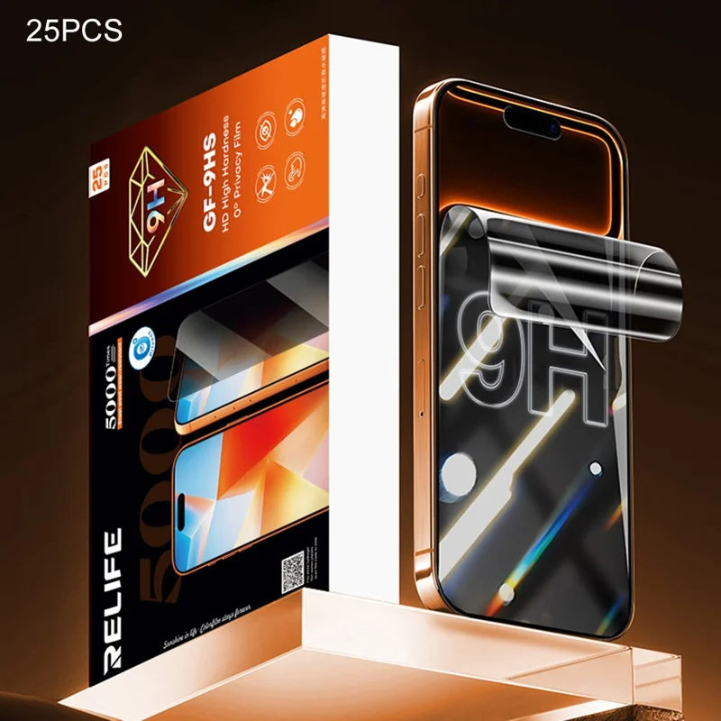 RELIFE GF-9HS  Privacy Glass level-Hardness Hydrogel Film 25pcs（For C4 series）