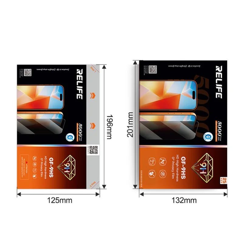RELIFE GF-9HS  Privacy Glass level-Hardness Hydrogel Film 25pcs（For C4 series）