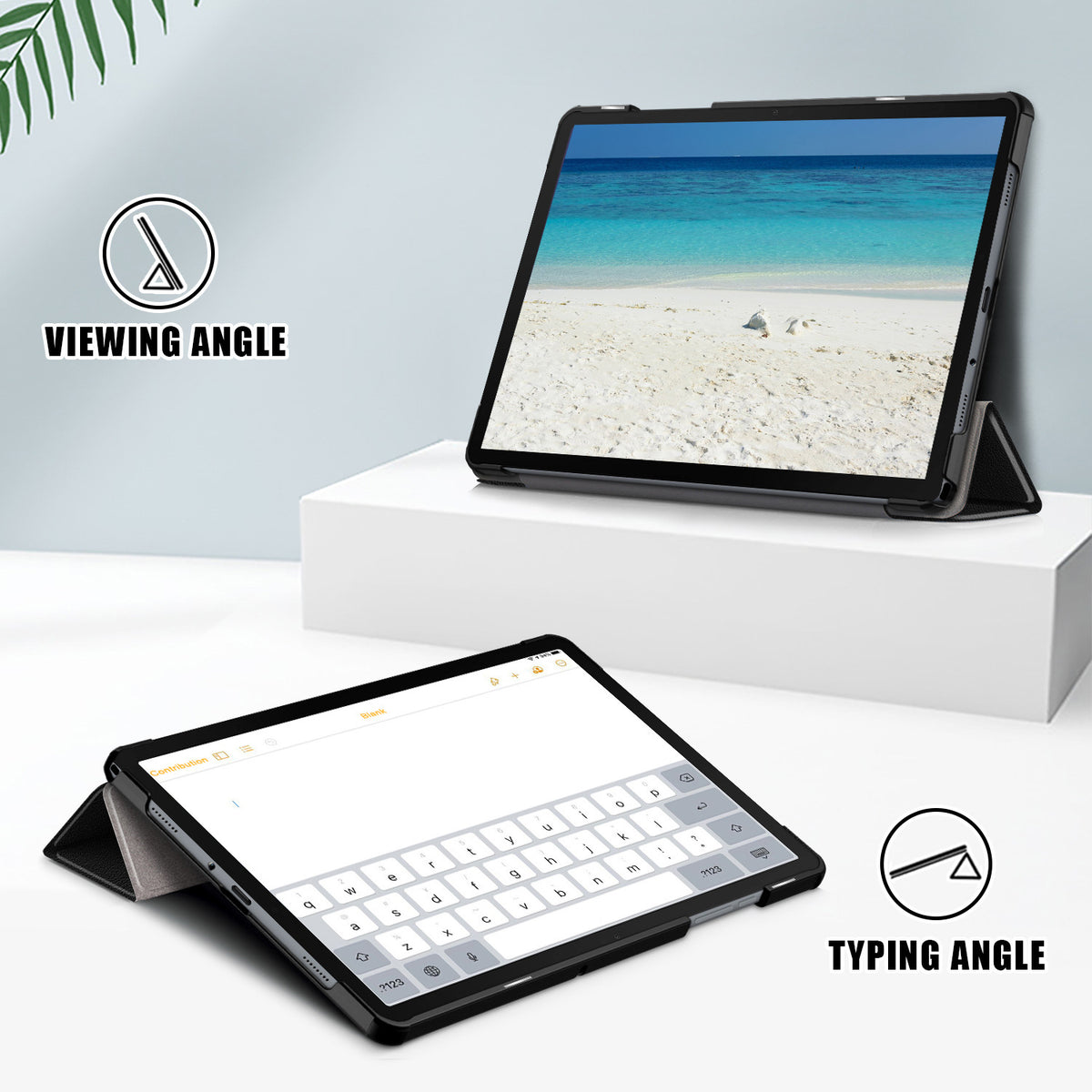 Folio case for Samsang Galaxy Tab S9Plus /S10Plus/S9FE Plus (SM-X810) (12.4")