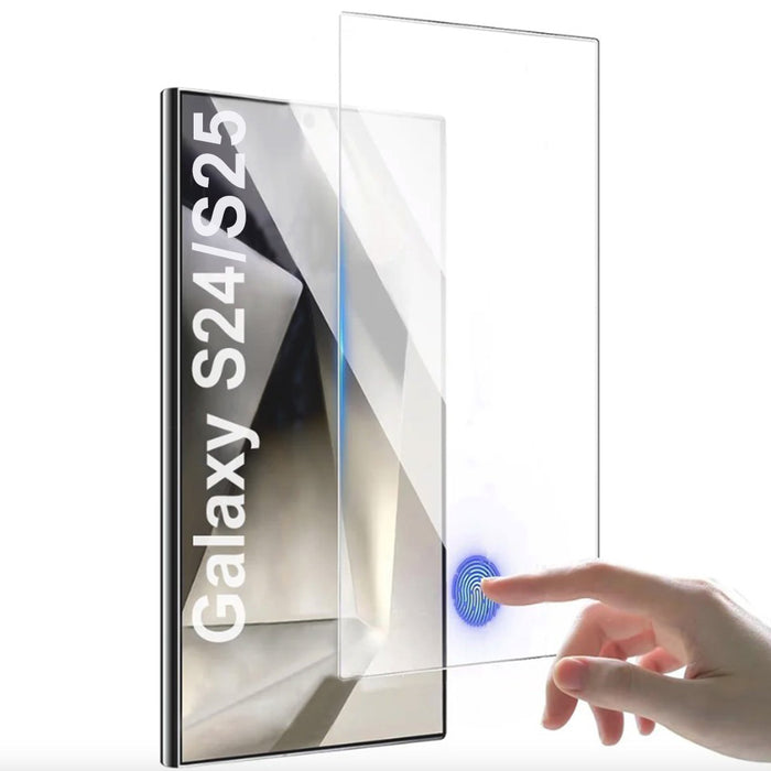 S24 / S25 Screen Protector 2.5D Clear Tempered Glass For Samsung Galaxy