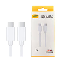 2M USB-C to USB-C 60W Mini White Cable  USP