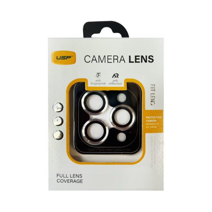 USP Camera Lens Protector For iPhone 17 Pro / 17 Pro Max Individual Ring Cover (Tempered Glass)