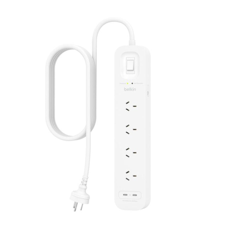 Belkin Surgemaster 4-Outlet Surge Protector with 2m Cord