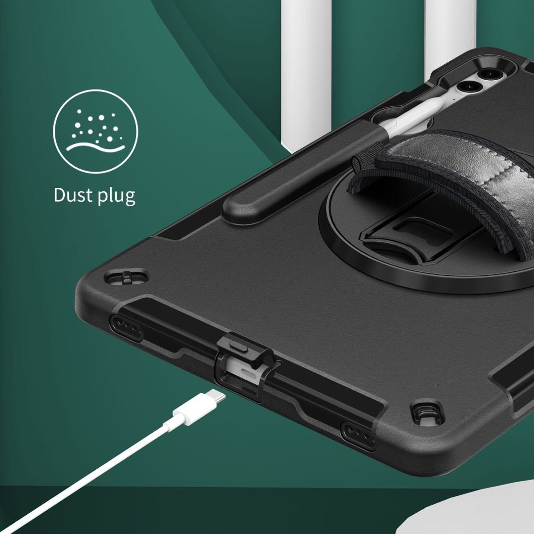 Rugged Case with Pen Holder for Galaxy Tab S9Plus /S10Plus/S9FE Plus (SM-X810) (12.4")