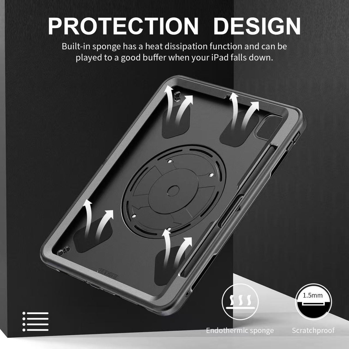 Rugged Case with Pen Holder for iPad Pro 2025(M5)/2024(M4) 11"
