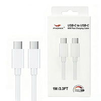 Phonix 1M 60W USB-C to USB-C Classic White Cable