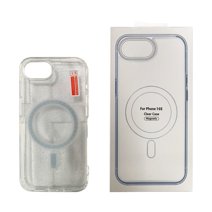 For iPhone 16e Clear Case Compatible with MagSafe