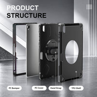 Rugged Case with Pen Holder for Galaxy Tab S12 Plus