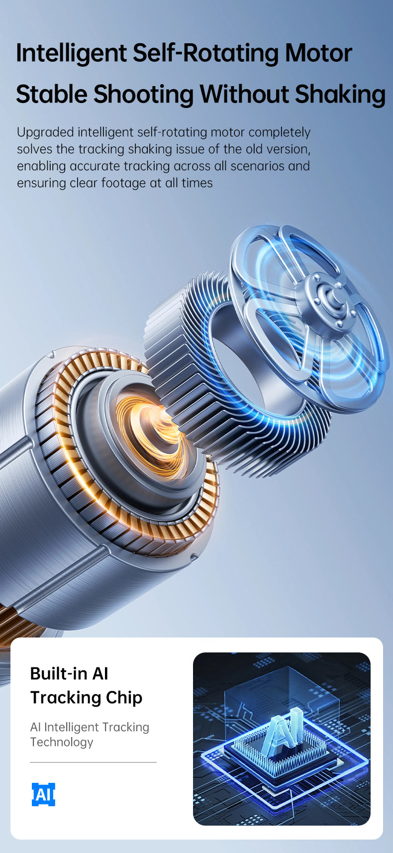 360° Smart Auto-follow Shooting Auto Face Tracking Gimbal