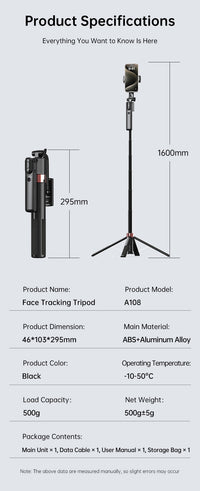 360° Smart Auto-follow Shooting Auto Face Tracking Gimbal
