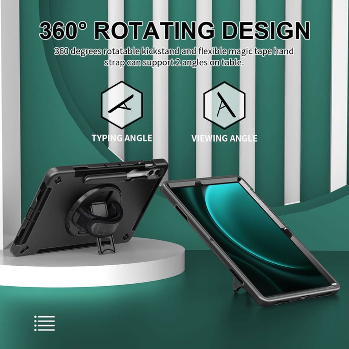 Rugged Case with Pen Holder for Galaxy Tab S10 Lite/ S10 FE/Tab S9  (SM-X710) (11")  / Tab S9 FE (10.9")