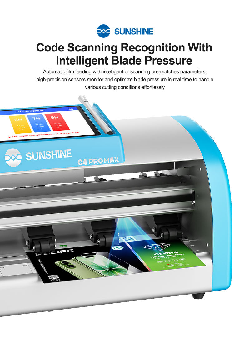 SUNSHINE C4 Pro Max Intelligent Blade Film Cutting Machine for Cut High-Hardness Hydrogel Film