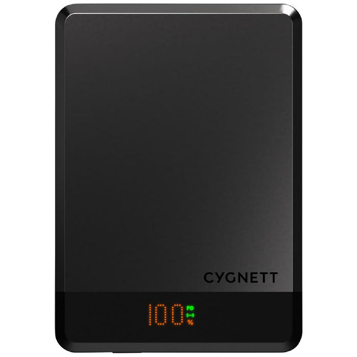 Cygnett MagSlim 5k Magnetic Wireless Power Bank - Black