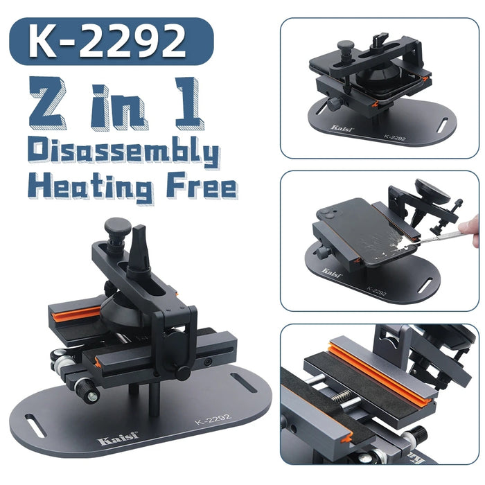 Kaisi K-2292 2-in-1 360° Rotation Multifunctional Fixture for Mobile Phone Screen Disassembly Repair