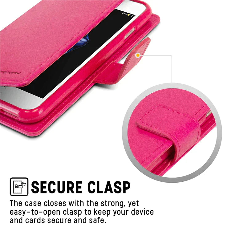 Goospery Case For iPhone 13 BlueMoon Diary Case
