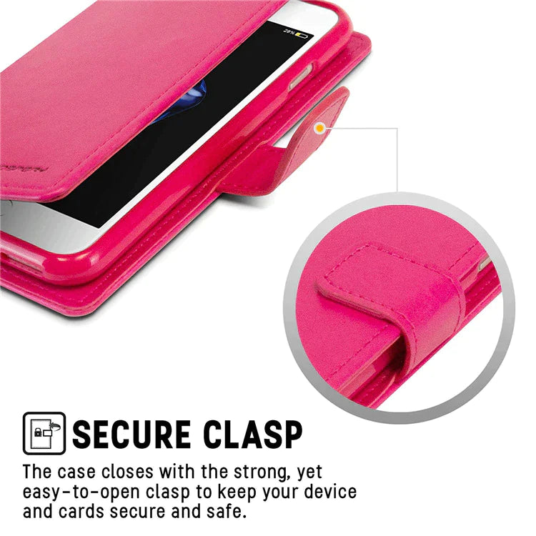 Goospery Case For iPhone 14 Pro BlueMoon Diary Case