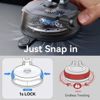 Joyroom JR-ZS510 Foldable Magnetic Car Holder with Suction Cup Base - Black