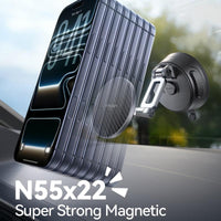 Joyroom JR-ZS510 Foldable Magnetic Car Holder with Suction Cup Base - Black