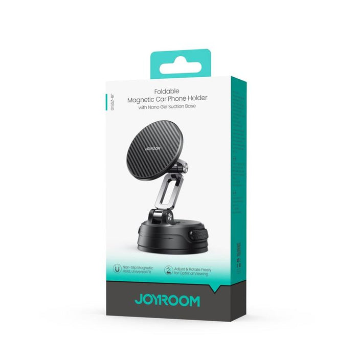 Joyroom JR-ZS510 Foldable Magnetic Car Holder with Suction Cup Base - Black