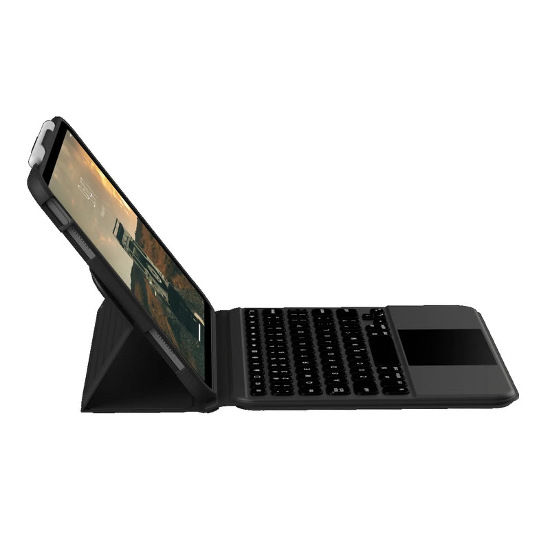 UAG Apple iPad 11th (A16) / 10th Gen Bluetooth Keyboard with Trackpad & Backlit Keys Rugged Case - Black /Ash