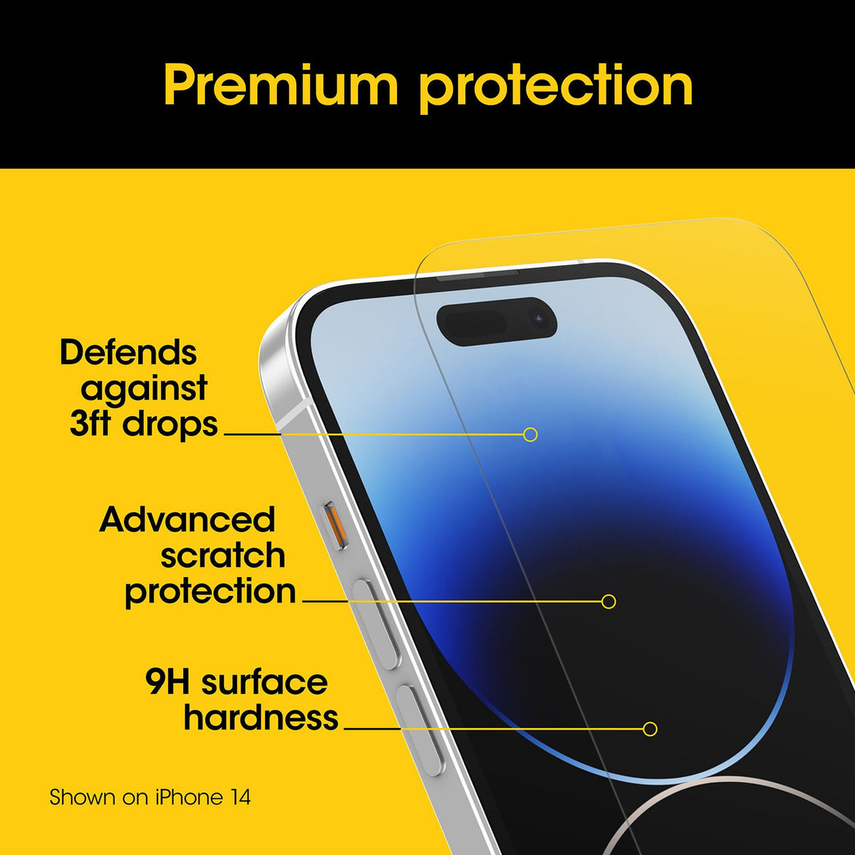 Otterbox Screen Protector for iPhone 15 Pro Max Premium Glass Screen Protector
