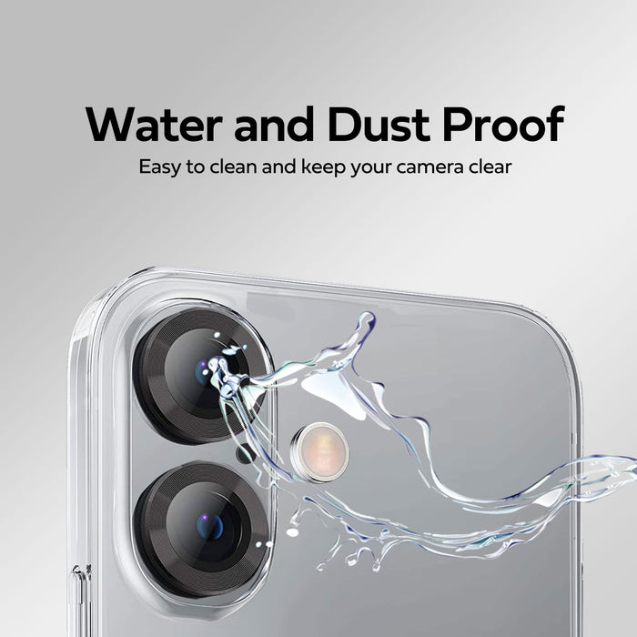 Camera Lens Protector For iPhone 17 / 16 / 16 Plus Individual Ring Cover (Tempered Glass)