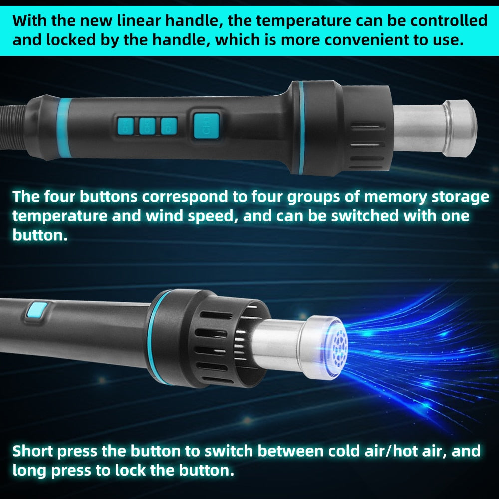 SUGON 8650 Hot Air Gun Station 3 Mode 1300W Intelligent Digital Display