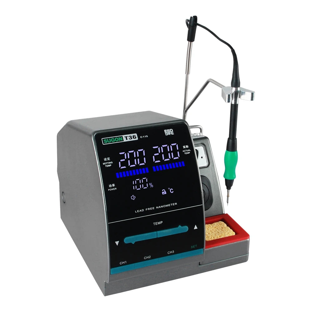 SUGON T36 Nano Soldering Station 1S Rapid Heating With Original Soldering Tip For Integrated Circuit Component Welding Repair