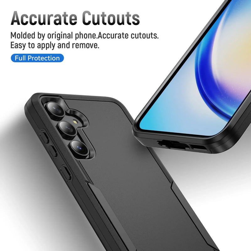 Phonix Case for Samsung S25FE Black Armor Light Case