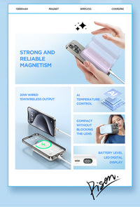 CCC Certified(3C) Pisen PowerMag Magnetic 20w 10000mah Power Bank