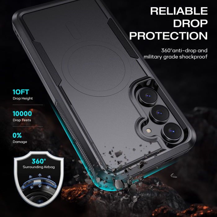 USP Case For Galaxy S26 Black Armor Light Case Compatible With Magsafe