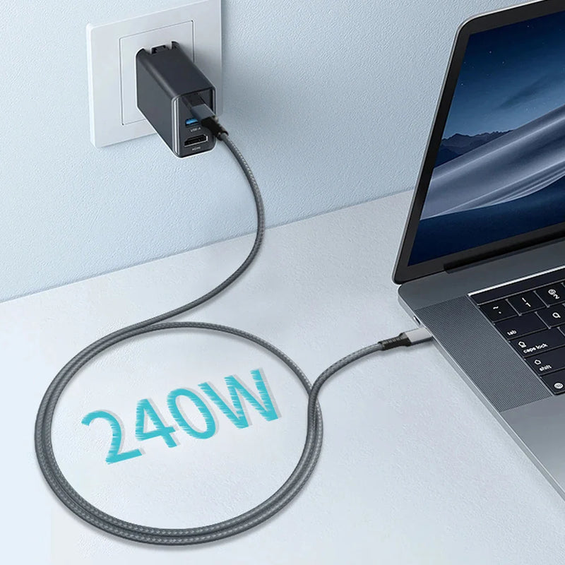 1.8M BoostUp Thunderbolt 4 USB-C to USB-C Cable Charge & Video Black （USB 4 - 40Gbps, 240W, 8K/60Hz)
