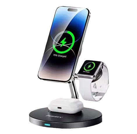 Pisen 15w 3 in 1 Wireless  Charging Station Wx02（XY-C39 White）