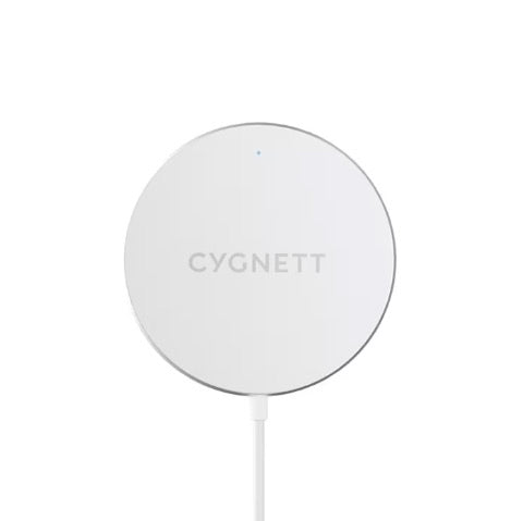 Cygnett 15W MagSafe Wireless Charging Cable - White 1.2M