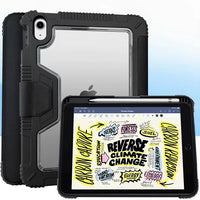 Rugged Case With Clear Back & Pen Holder for iPad (10th Gen 2022) 10.9‘’