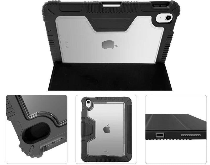 Rugged Case With Clear Back & Pen Holder for iPad (10th Gen 2022) 10.9‘’