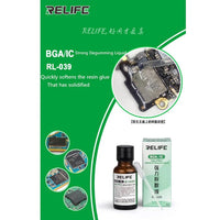 Relife RL-039 Pasted BGA IC Epoxy Black Glue Remover Liquid ( 20ML )