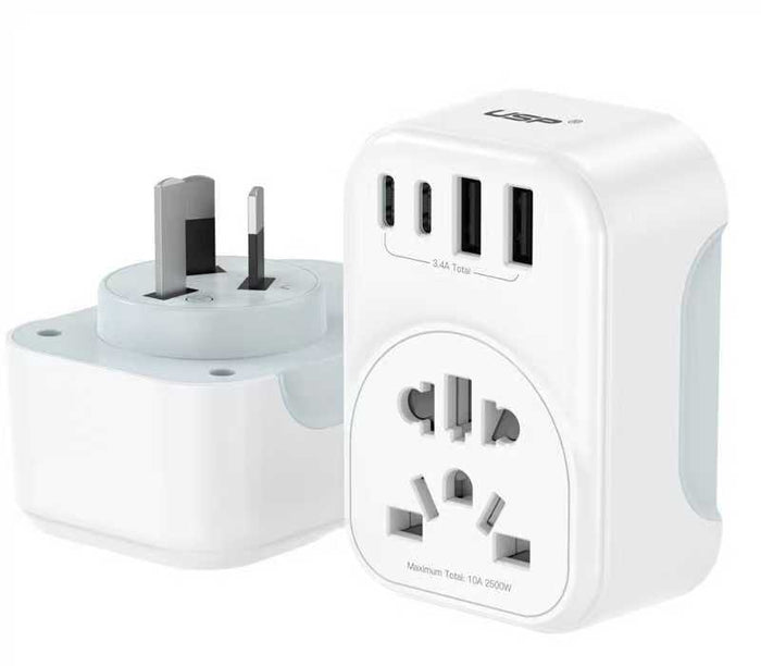 Australia Inbound Travel Adapter US, UK, Hong Kong, Japan, and other region, SAA certification