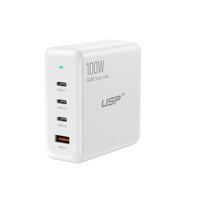 100W GaN 4 Ports USB-C PD Super Fast Laptop Wall Charger USP